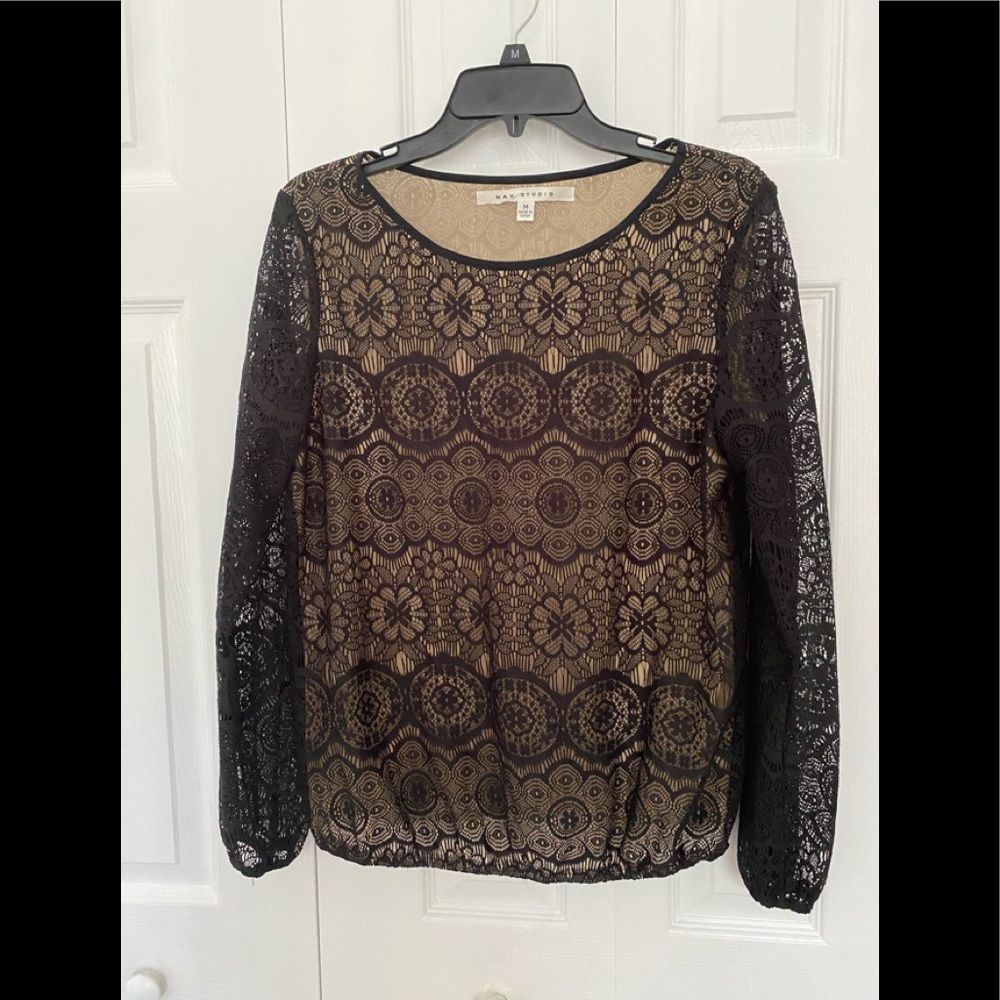 Max studio blouse long sleeve